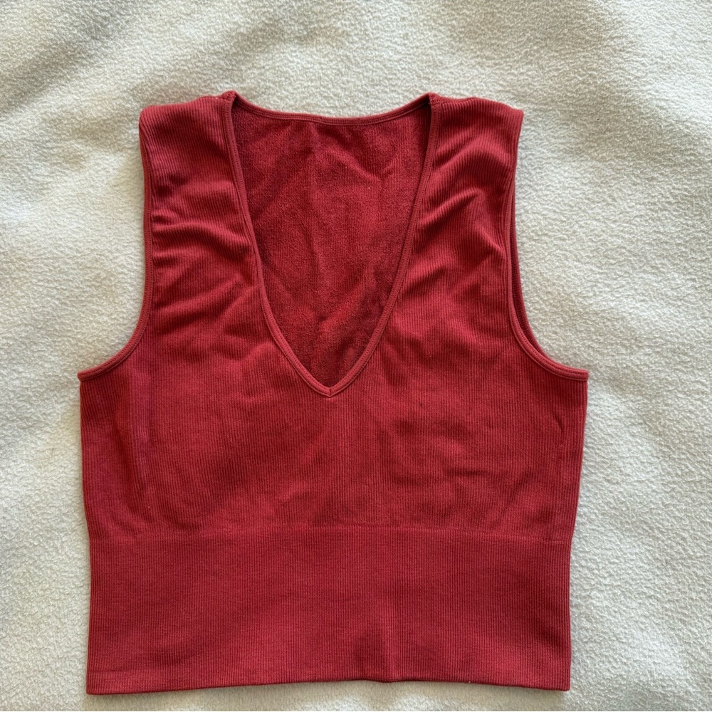 Sleeveless V-Neck Crop Top from a Vancouver boutique Main & 8th
